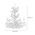 Load image into Gallery viewer, Ceramic Rose Vine Chandelier