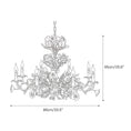 Load image into Gallery viewer, Ceramic Rose Vine Chandelier