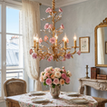 Load image into Gallery viewer, Ceramic Rose Vine Chandelier