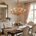 Load image into Gallery viewer, Ceramic Rose Vine Chandelier