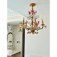 Load image into Gallery viewer, Ceramic Rose Vine Chandelier