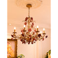 Load image into Gallery viewer, Ceramic Rose Vine Chandelier