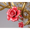 Load image into Gallery viewer, Ceramic Rose Vine Chandelier