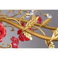 Load image into Gallery viewer, Ceramic Rose Vine Chandelier