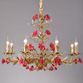 Load image into Gallery viewer, Ceramic Rose Vine Chandelier