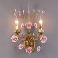Load image into Gallery viewer, Ceramic Rose Vine Sconce
