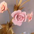 Load image into Gallery viewer, Ceramic Rose Vine Sconce