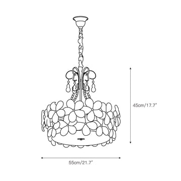 Charlotte Chandelier – detail 7 — Dimension drawings 5