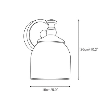Chart Short Arm Sconce – detail 3 — Dimension drawings 1