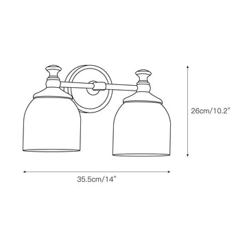Chart Short Arm Sconce – detail 4 — Dimension drawings 2