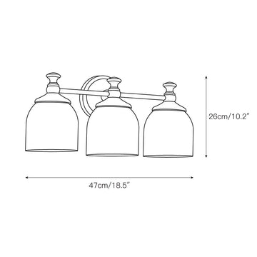 Chart Short Arm Sconce – detail 5 — Dimension drawings 3