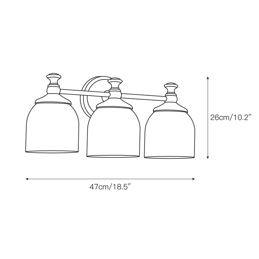 Chart Short Arm Sconce – detail 5 — Dimension drawings 3