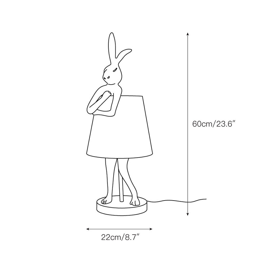 Chester Rabbit Table Lamp – detail 3 — Dimension drawings 1