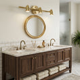 Load image into Gallery viewer, Halophane Brass Wall Lamp