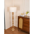Load image into Gallery viewer, Coastal Wood Effect Floor Lamp