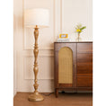 Load image into Gallery viewer, Coastal Wood Effect Floor Lamp