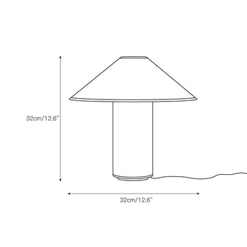 Colette Fabric Table Lamp – detail 3 — Dimension drawings 1