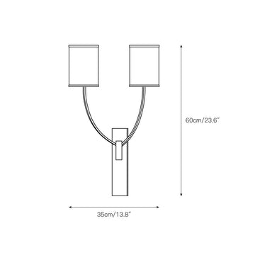 Colton Wall Lamp – detail 4 — Dimension drawings 2