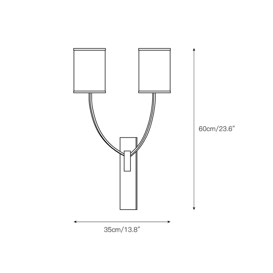 Colton Wall Lamp – detail 4 — Dimension drawings 2