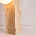 Load image into Gallery viewer, Conduit Travertine Table Lamp