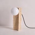 Load image into Gallery viewer, Conduit Travertine Table Lamp