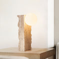 Load image into Gallery viewer, Conduit Travertine Table Lamp