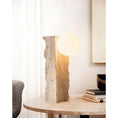Load image into Gallery viewer, Conduit Travertine Table Lamp