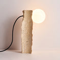Load image into Gallery viewer, Conduit Travertine Table Lamp
