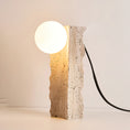Load image into Gallery viewer, Conduit Travertine Table Lamp