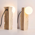 Load image into Gallery viewer, Conduit Travertine Table Lamp