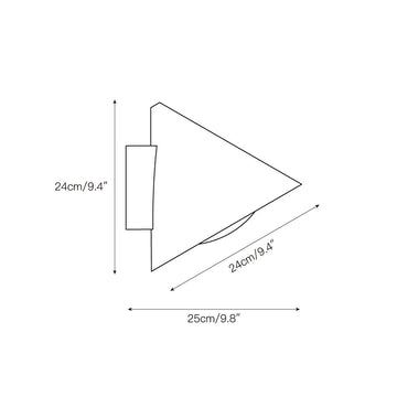 Cone Wall Lamp – detail 3 — Dimension drawings 1