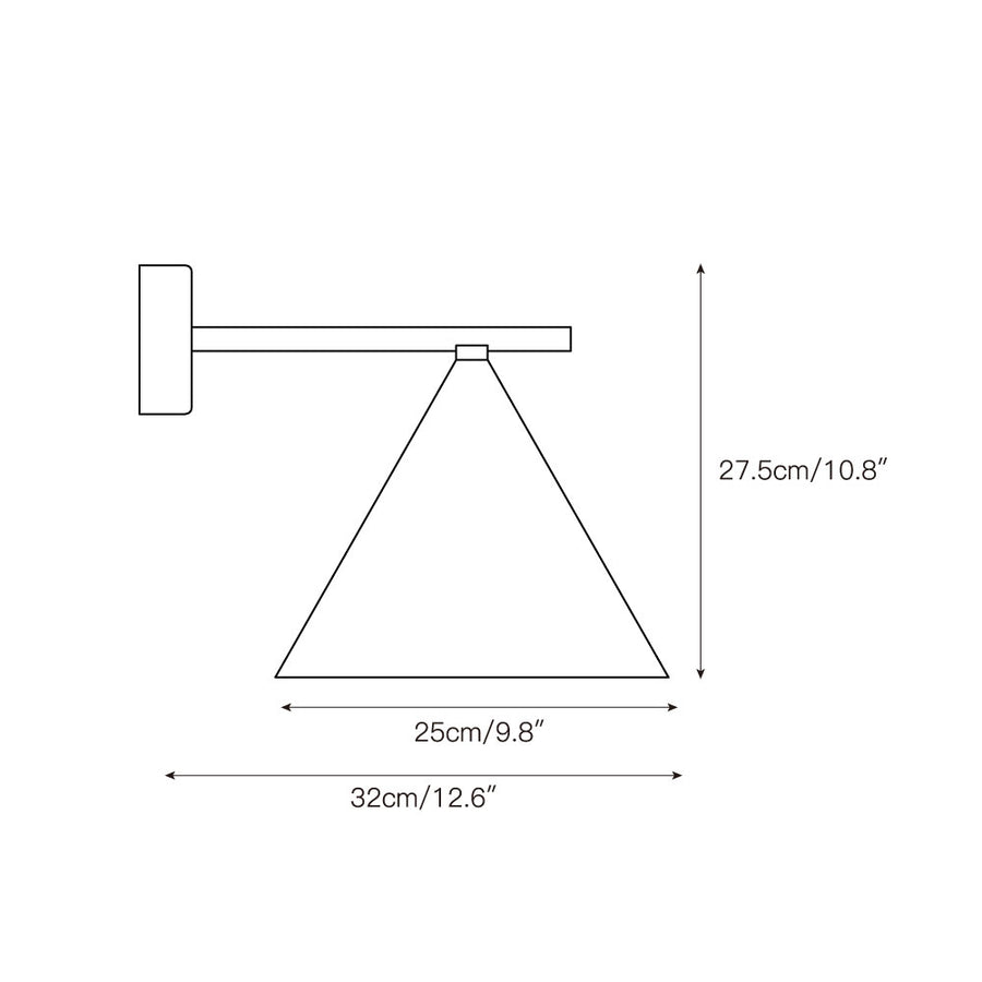 Cone Wall Lamp – detail 4 — Dimension drawings 2