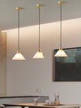 Load image into Gallery viewer, Conical Brass Pendant Lamp