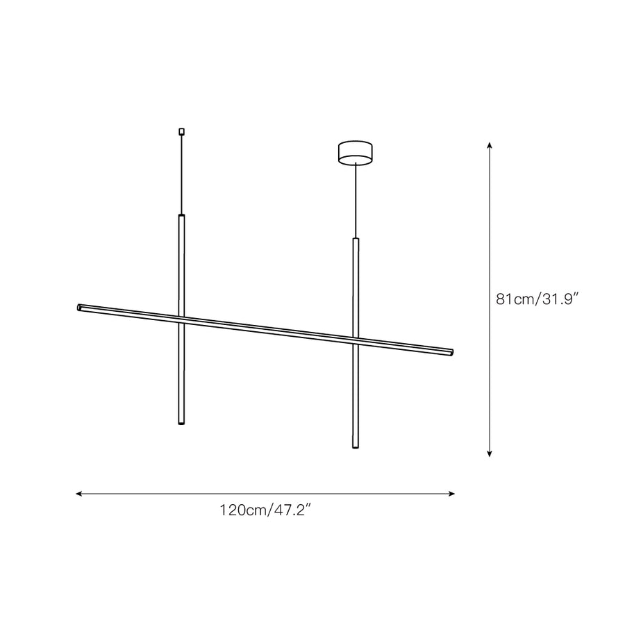 Coordinates Chandelier – detail 5 — Dimension drawings 2