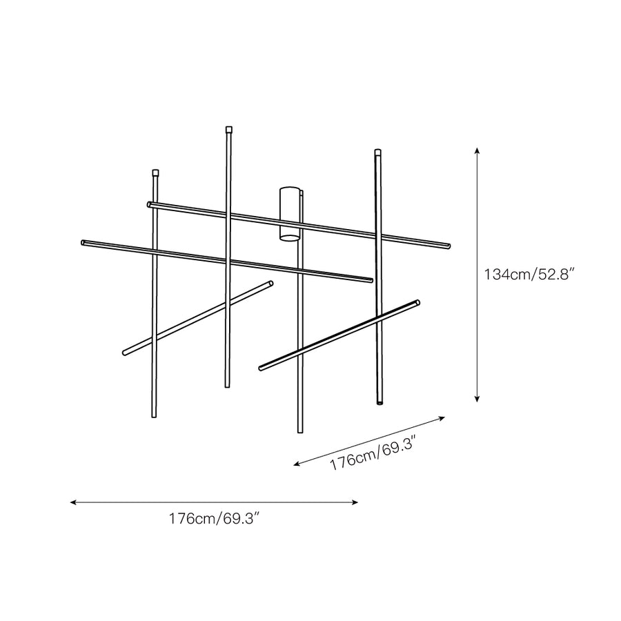 Coordinates Chandelier – detail 9 — Dimension drawings 6