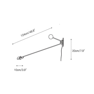 Copernica Wall Lamp – detail 3 — Dimension drawings 1