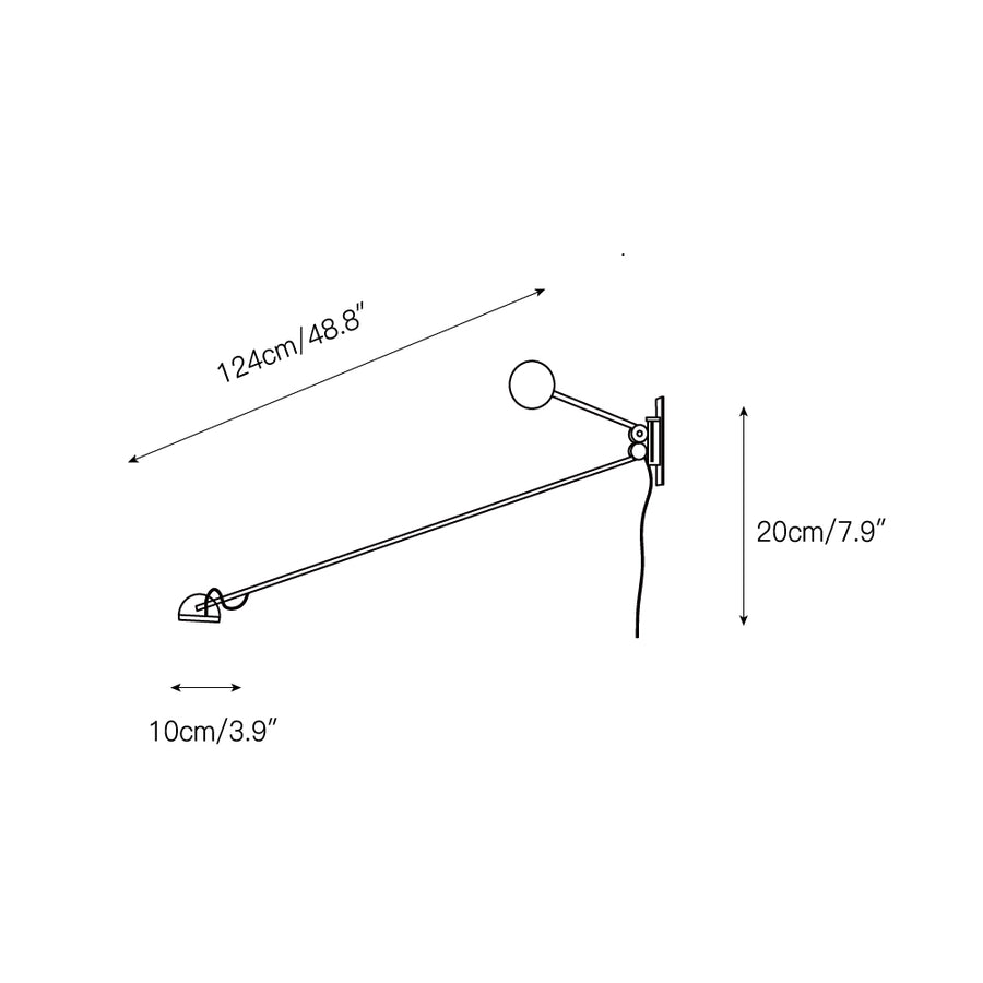 Copernica Wall Lamp – detail 3 — Dimension drawings 1