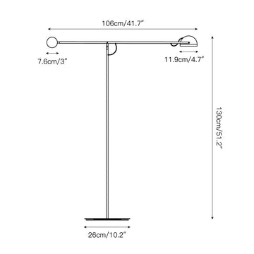 Copernica Floor Lamp – detail 3 — Dimension drawings 1
