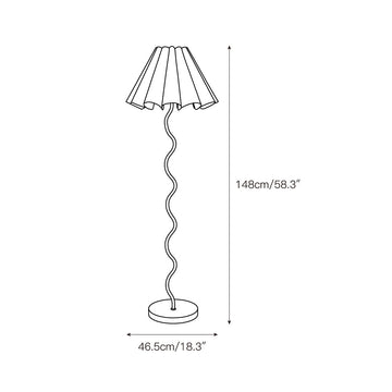 Cora Floor Lamp – detail 3 — Dimension drawings 1