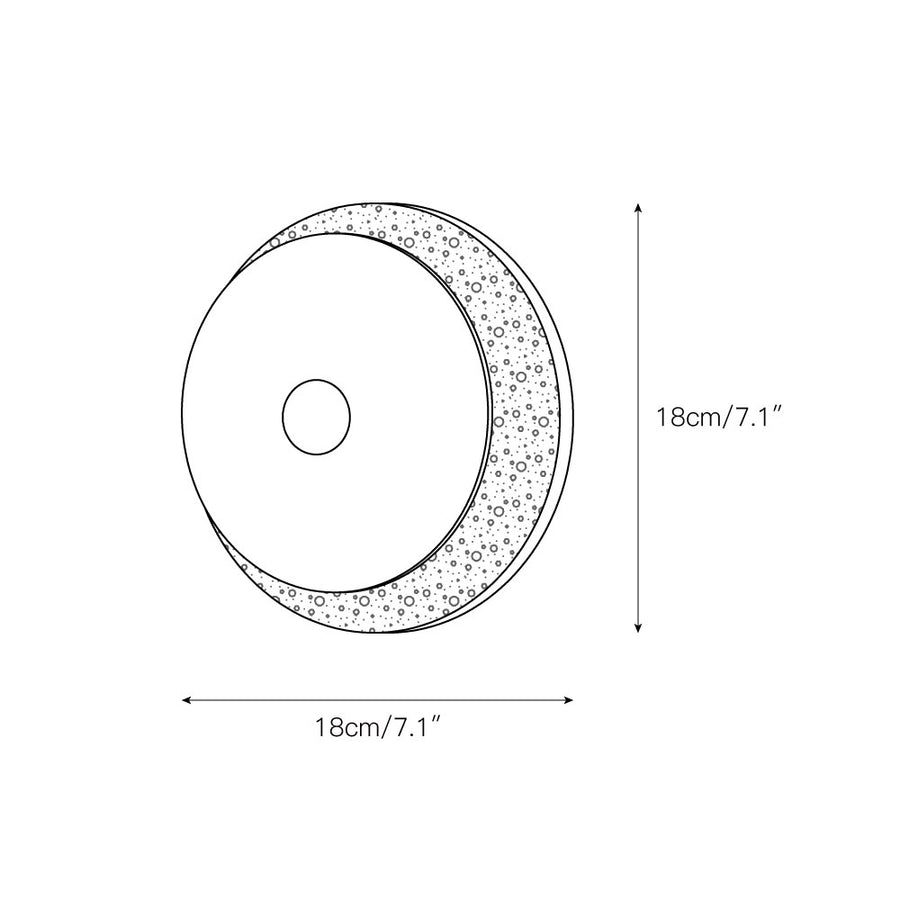Coral Travertine Wall Lamp – detail 4 — Dimension drawings 1