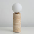 Load image into Gallery viewer, Core Travertine Table Lamp