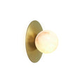 Load image into Gallery viewer, Corona Round Alabaster Sconce