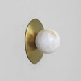 Load image into Gallery viewer, Corona Round Alabaster Sconce