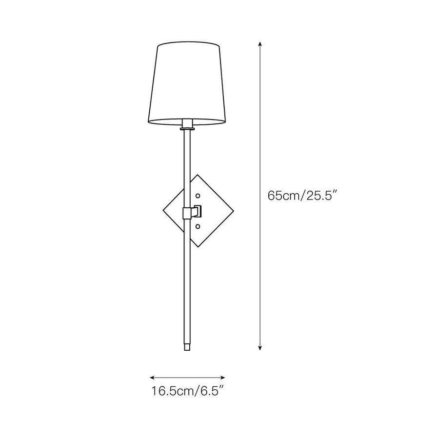 Cortland Wall Lamp – detail 3 — Dimension drawings 1