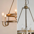 Load image into Gallery viewer, Crowley Wagon Wheel Chandelier