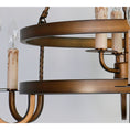 Load image into Gallery viewer, Crowley Wagon Wheel Chandelier