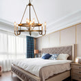 Load image into Gallery viewer, Crowley Wagon Wheel Chandelier