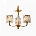 Load image into Gallery viewer, Crystal Column Brass Chandelier
