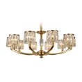 Load image into Gallery viewer, Crystal Column Brass Chandelier