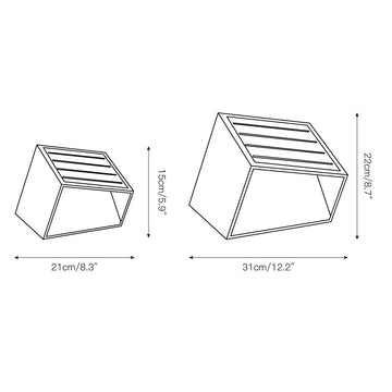 Cube Garden Solar Outdoor Light – detail 3 — Dimension drawings 1